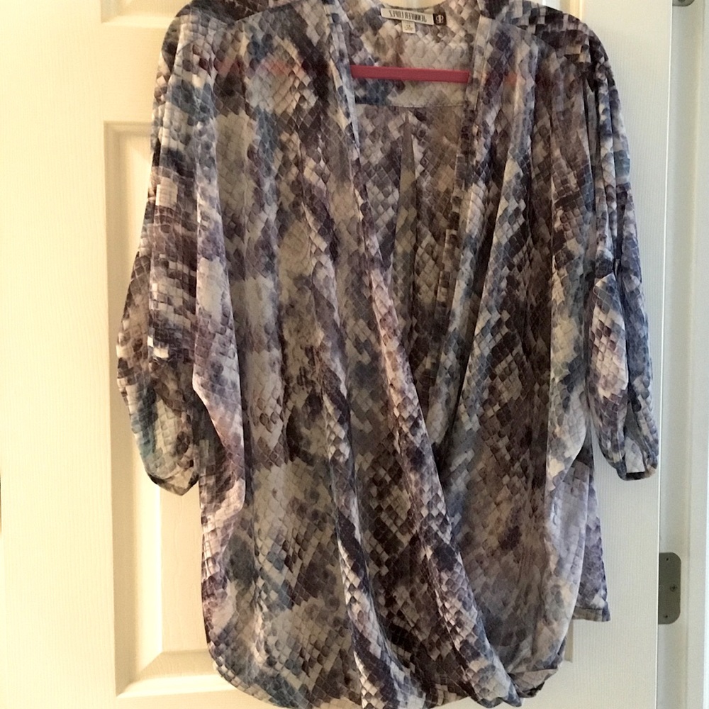 Jennifer Lopez Criss Cross Blouse
